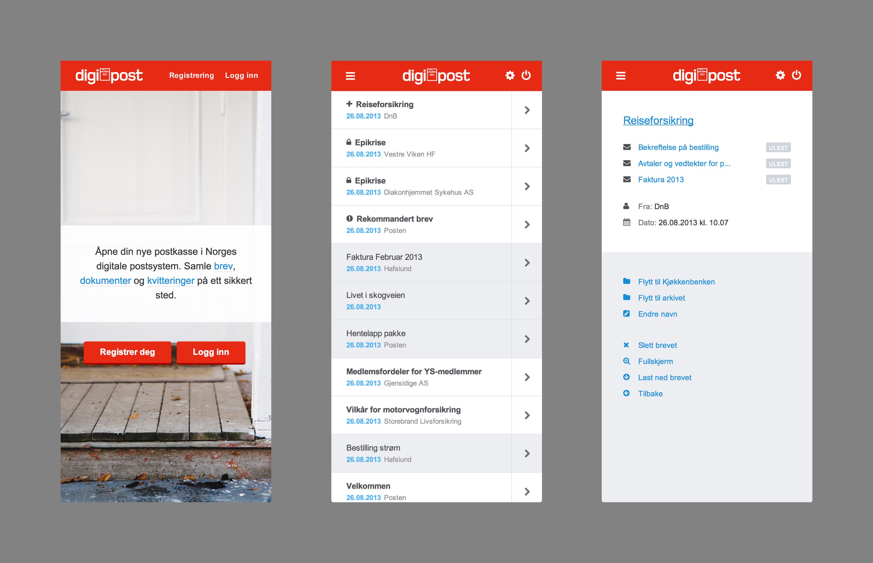 Responsive mobile interface
