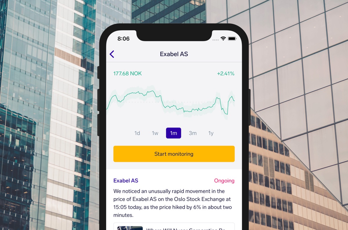 Exabel screenshot