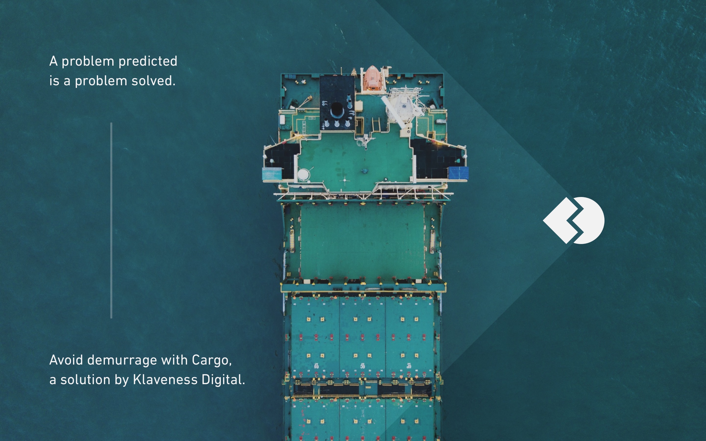 The icon with ad text on a photo of a ship in green water