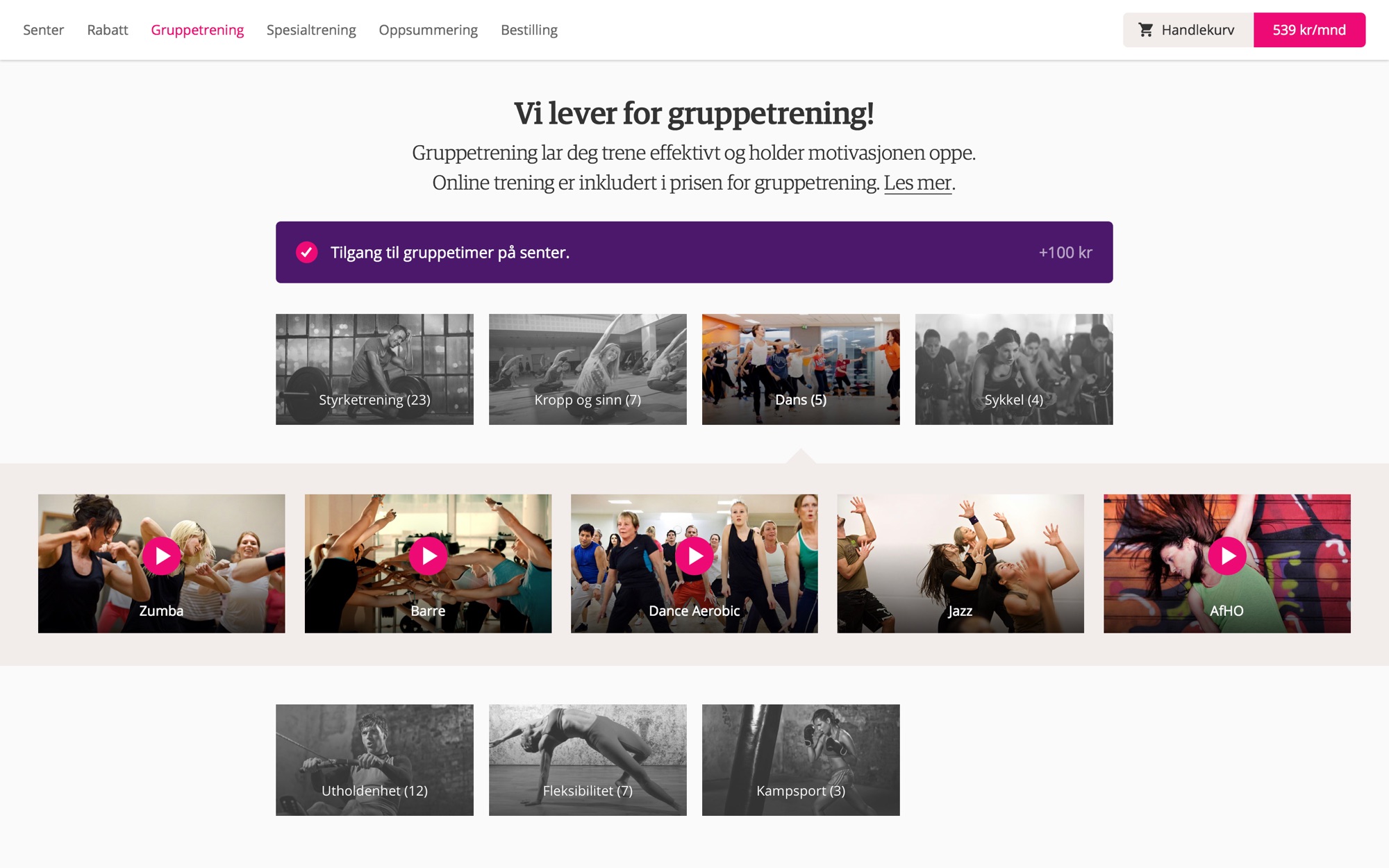 Screenshots and videos of group exercises